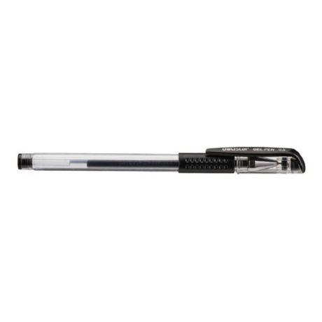 Ручка гелевая Deli E6600black 0.5мм резиновая манжета прозрачный черные чернила 12 шт./кор.