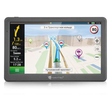 GPS навигатор NAVITEL E700, 7", авто, 8Гб, Navitel, серый