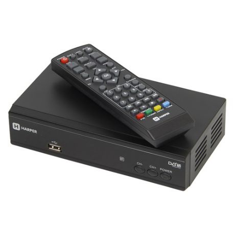 Ресивер DVB-T2 HARPER HDT2-2015, черный