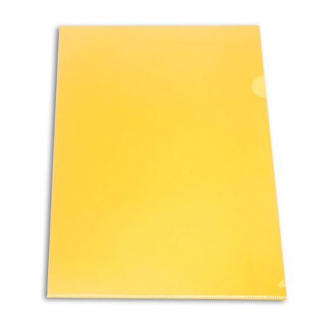 Папка-уголок Бюрократ -E310N/1YEL непрозрачный A4 пластик 0.18мм желтый 20 шт./кор.