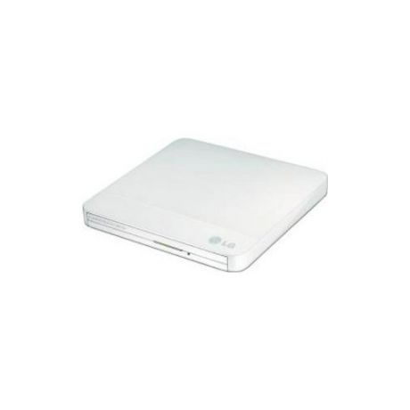 Оптический привод DVD-RW LG GP95, внешний, SATA, белый, Ret [gp95nw70]