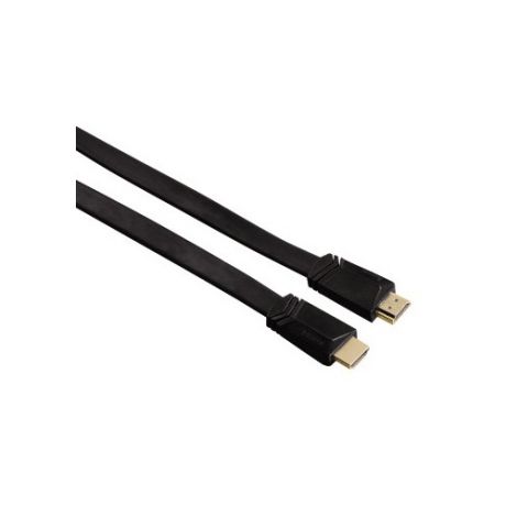 Кабель аудио-видео HAMA HDMI (m) - HDMI (m) , ver 1.4, 1.5м, GOLD FLAT черный [00122117]