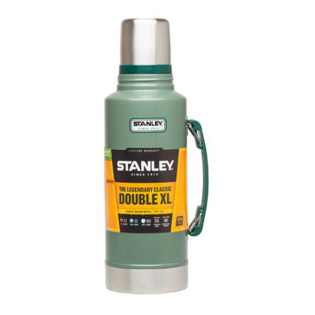 Термос STANLEY Classic Vac Bottle Hertiage, 1.3л, зеленый/ серебристый