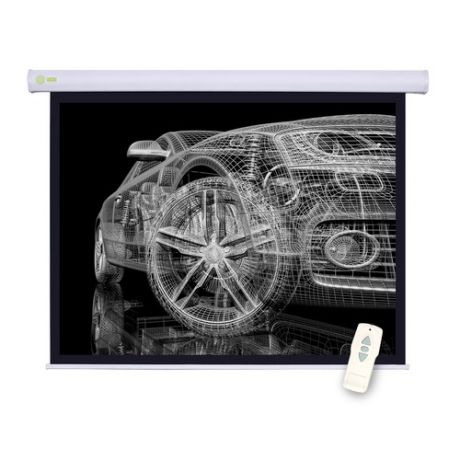 Экран CACTUS Motoscreen CS-PSM-150x150, 150х150 см, 1:1, настенно-потолочный