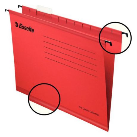 Папка подвесная Esselte Pendaflex Plus Foolscap 90336 красный (упак.:25шт)