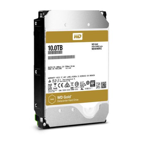 Жесткий диск WD Gold WD101KRYZ, 10Тб, HDD, SATA III, 3.5"