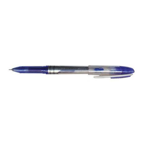 Ручка гелевая Silwerhof SABER (016037-02) 0.5мм игловидный пиш. наконечник синие чернила коробка кар 12 шт./кор.