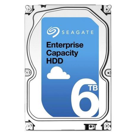 Жесткий диск SEAGATE Exos ST6000NM0095, 6Тб, HDD, SAS, 3.5"