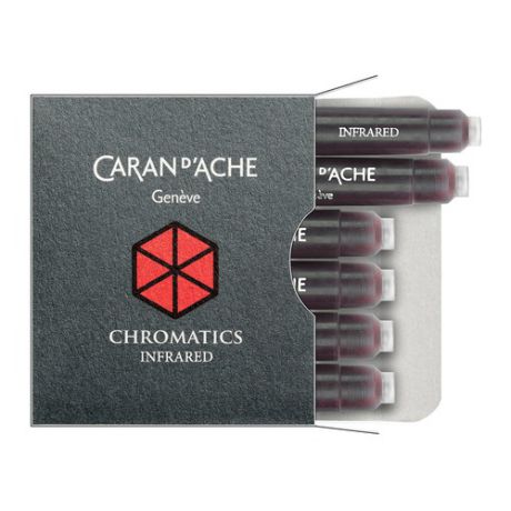 Картридж Carandache Chromatics (8021.070) Infrared чернила для ручек перьевых (6шт)