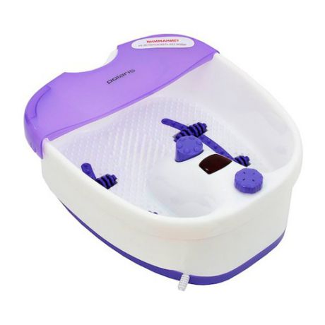 Гидромассажная ванночка для ног POLARIS PMB1006, белый, фиолетовый