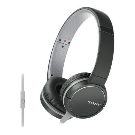 Гарнитура SONY MDR-ZX660AP, накладные, черный, проводные