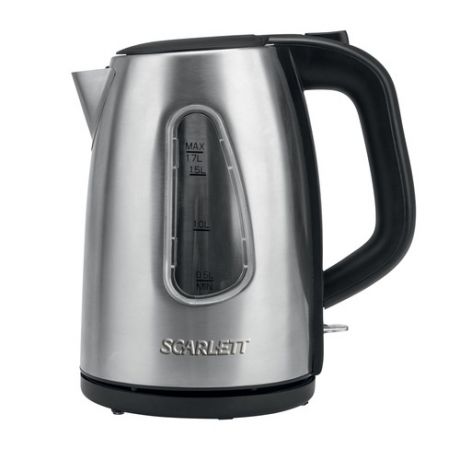 Чайник электрический SCARLETT SC-EK21S28, 2200Вт, серебристый и черный
