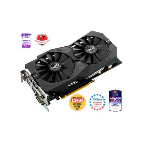 Видеокарта ASUS nVidia GeForce GTX 1050TI , STRIX-GTX1050TI-O4G-GAMING, 4Гб, GDDR5, OC, Ret