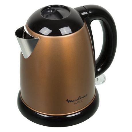 Чайник электрический MOULINEX BY540F30, 2400Вт, коричневый и черный