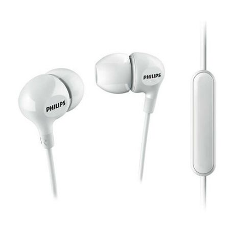 Гарнитура PHILIPS SHE3555WT/00, вкладыши, белый, проводные