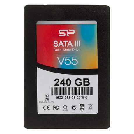 SSD накопитель SILICON POWER Velox V55 SP240GBSS3V55S25 240Гб, 2.5", SATA III