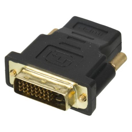 Адаптер DVI HAMA DVI-D (m) - HDMI (f), GOLD , черный [00122237]