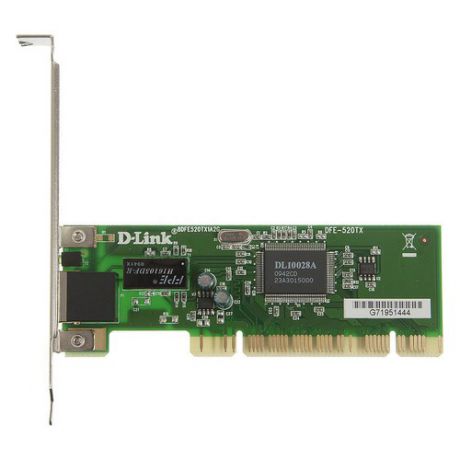 Сетевой адаптер Ethernet D-LINK DFE-520TX PCI [dfe-520tx/d1a]