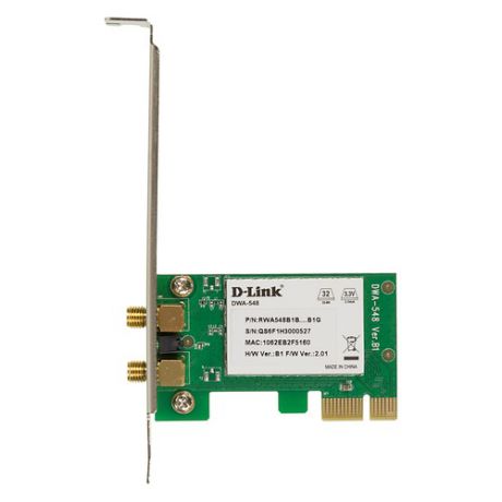 Сетевой адаптер WiFi D-LINK DWA-548/B1B PCI Express