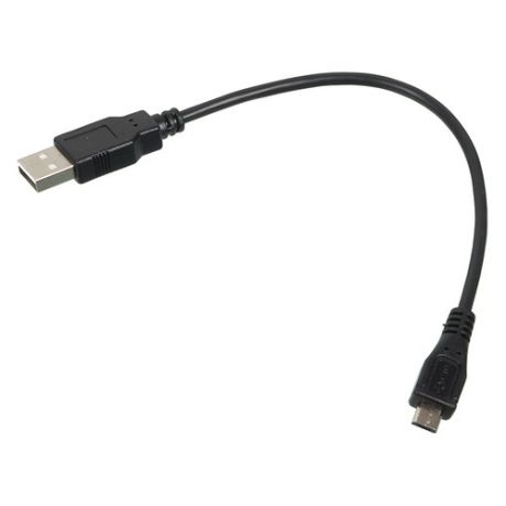 Кабель OTG BURO USB A(m) - micro USB B (m), 0.2м, черный