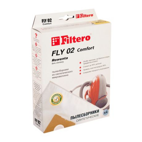 Пылесборники FILTERO FLY 02 Comfort, пятислойные, 4