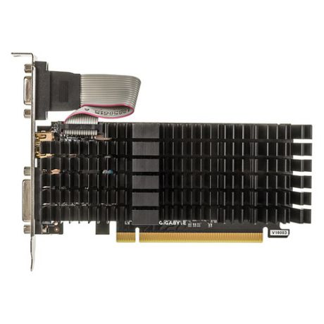 Видеокарта GIGABYTE nVidia GeForce GT 710 , GV-N710SL-1GL, 1Гб, DDR3, Low Profile, Ret