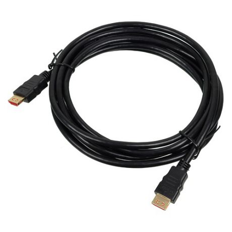 Кабель аудио-видео BURO HDMI (m) - HDMI (m) , ver 1.4, 3м, GOLD черный [bhp hdmi v1.4 3m lock]