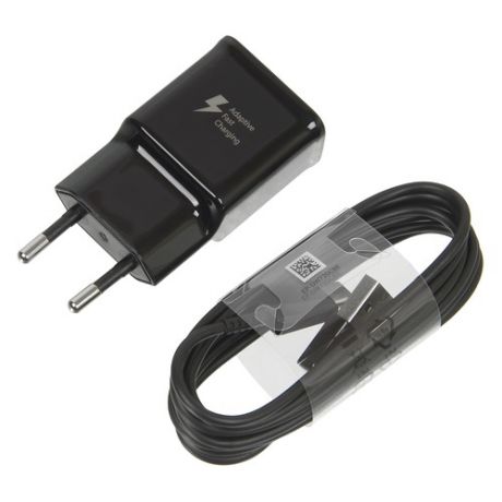 Сетевое зарядное устройство SAMSUNG EP-TA20EBECGRU, USB, USB type-C, 2A, черный