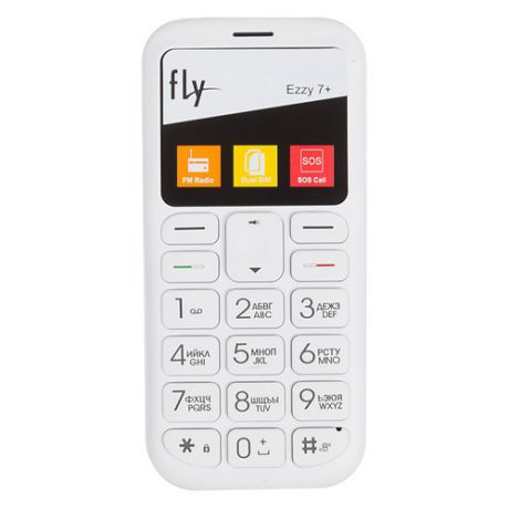 Мобильный телефон FLY Ezzy 7+, белый