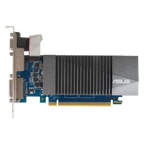 Видеокарта ASUS nVidia GeForce GT 710 , GT710-SL-2GD5-BRK, 2Гб, GDDR5, Low Profile, Ret