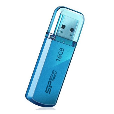 Флешка USB SILICON POWER Helios 101 16Гб, USB2.0, синий [sp016gbuf2101v1b]