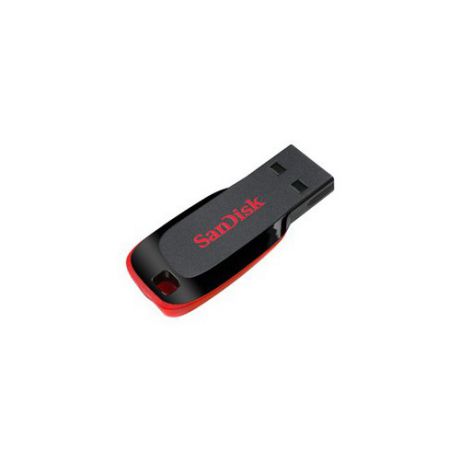 Флешка USB SANDISK Cruzer Blade 32Гб, USB2.0, черный и красный [sdcz50-032g-b35]