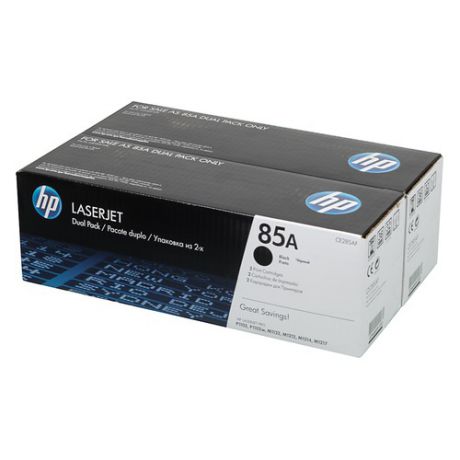 Двойная упаковка картриджей HP 85A черный [ce285af]