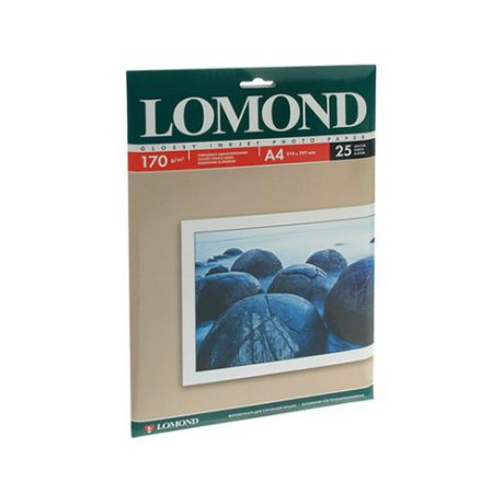 Бумага Lomond 102143 A4/170г/м2/25л./белый глянцевое для струйной печати