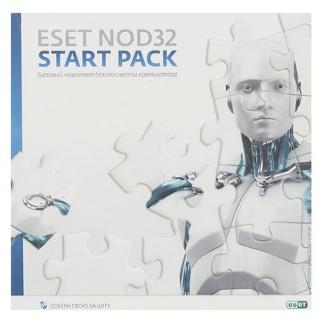 Базовая лицензия Eset NOD32 START PACK- базовый комплект безопасности ПК 1 ПК 1 год Box (NOD32-ASP-N