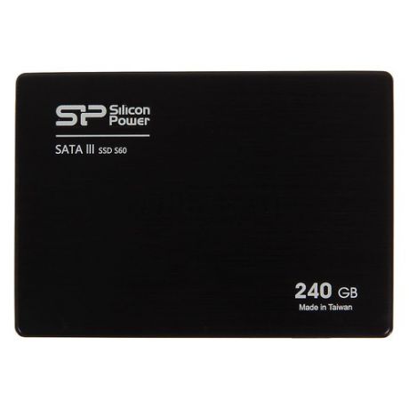 SSD накопитель SILICON POWER S60 SP240GBSS3S60S25 240Гб, 2.5", SATA III