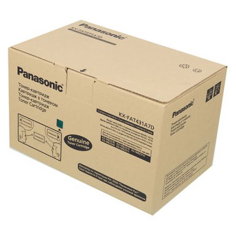 Двойная упаковка картриджей PANASONIC KX-FAT431A7D черный