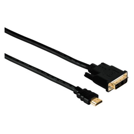 Кабель Hama DVI-D(m)/HDMI (m) 2м. Позолоченные контакты черный (00034033)