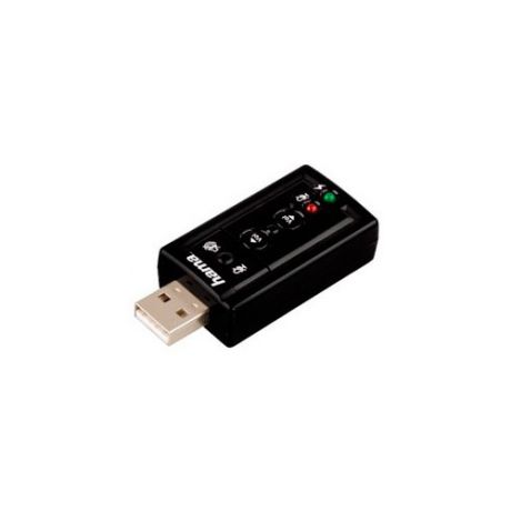 Звуковая карта USB HAMA H-51620, 7.1, блистер [00051620]