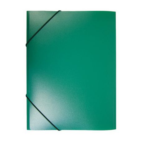 Папка на резинке Бюрократ -PR05GRN A4 пластик кор.30мм 0.5мм зеленый 60 шт./кор.