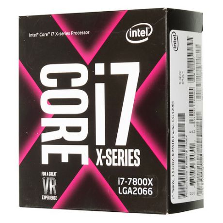 Процессор INTEL Core i7 7800X, LGA 2066 BOX [bx80673i77800x s r3l4]