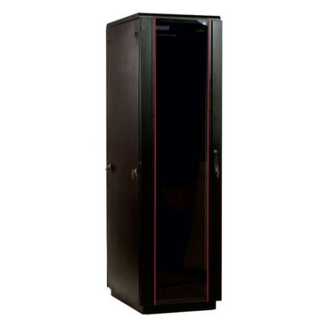 Шкаф серверный ЦМО (ШТК-М-42.8.10-1ААА-9005) 42U 800x1000мм пер.дв.стекл 2 бок.пан. 550кг черный