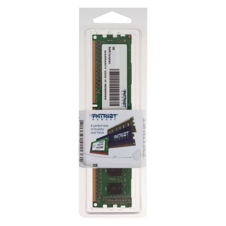 Модуль памяти PATRIOT PSD32G16002 DDR3 - 2Гб 1600, DIMM, Ret