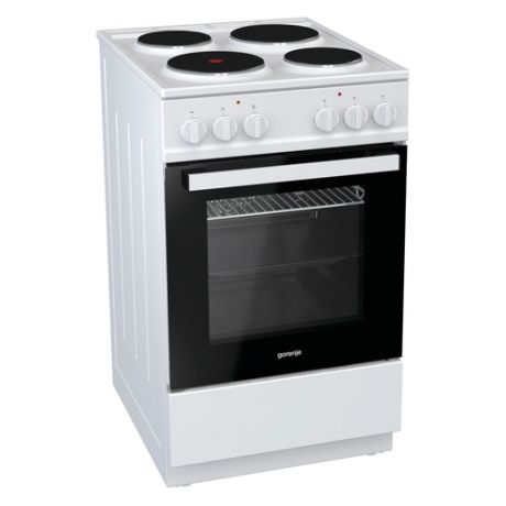 Электрическая плита GORENJE E5121WH-B, эмаль, белый