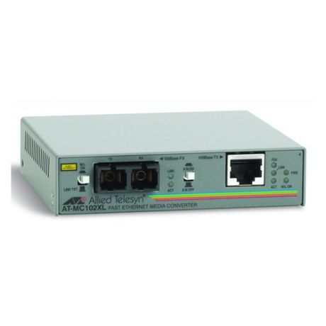 Медиаконвертер Allied Telesis AT-MC102XL-60 100TX RJ-45 to 100FX SC Fast Ethernet