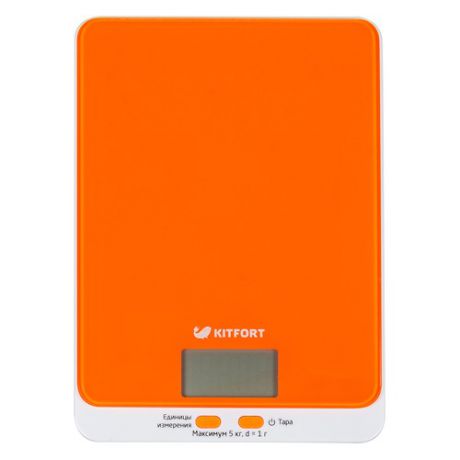 Весы кухонные KITFORT KT-803-5, оранжевый