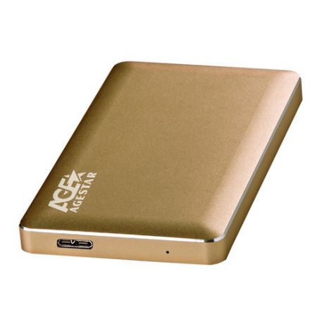 Внешний корпус для HDD AGESTAR 3UB2A16, золотистый