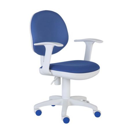 Кресло детское БЮРОКРАТ CH-W356AXSN, на колесиках, ткань, синий [ch-w356axsn/15-10]