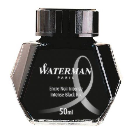 Флакон с чернилами Waterman Ink Bottle (S0110710) черный чернила для ручек перьевых