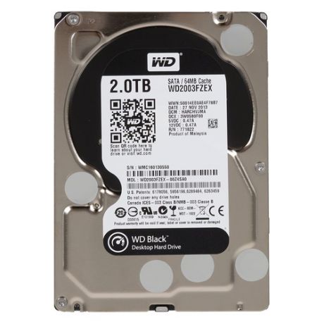 Жесткий диск WD Black WD2003FZEX, 2Тб, HDD, SATA III, 3.5"